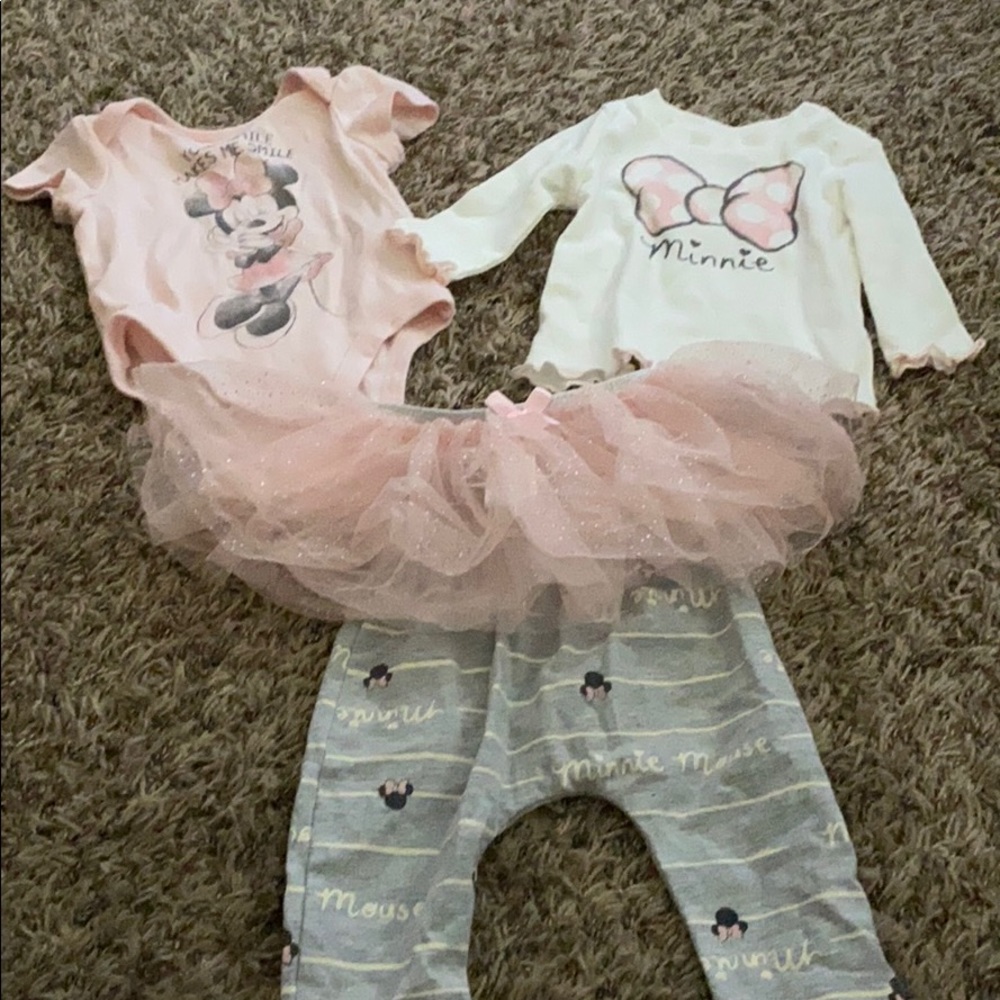 3 piece Disney baby set with tutu New Born size